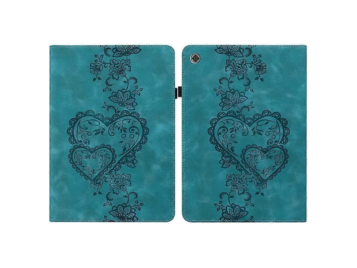 Capa de couro para tablet com padrão de coração Webake
