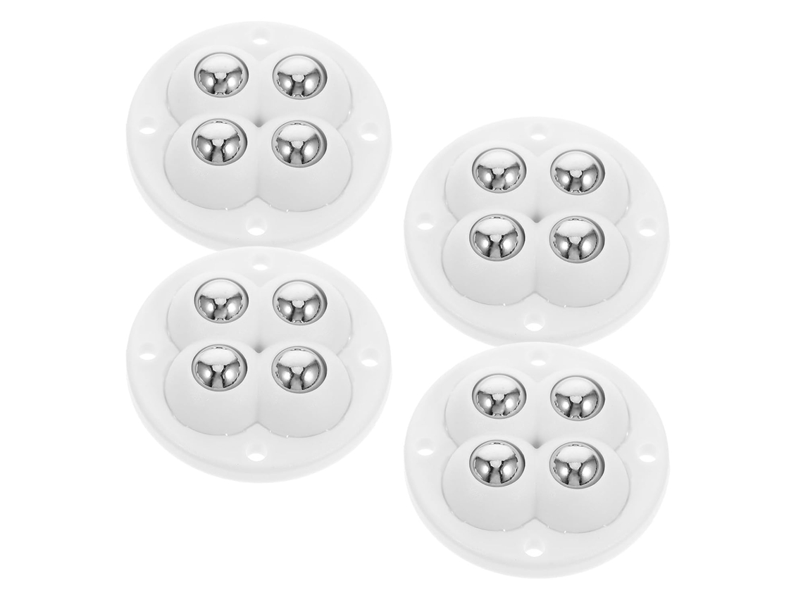 Conjunto De 4 Rodízios Em Abs E Aço - Para Uso Prático E Funcional