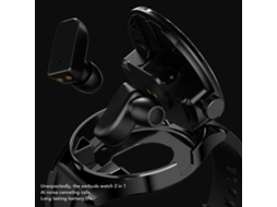 Aetheria relógio Inteligente com Fones de Ouvido Sem Fio Tela Hd 1.45 Polegadas Bluetooth Nfc Esportivo