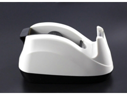 Dispensador De Fita Adesiva Reforçada Mesa Com Base Pesada E Aplicação Uma Mão (branco)