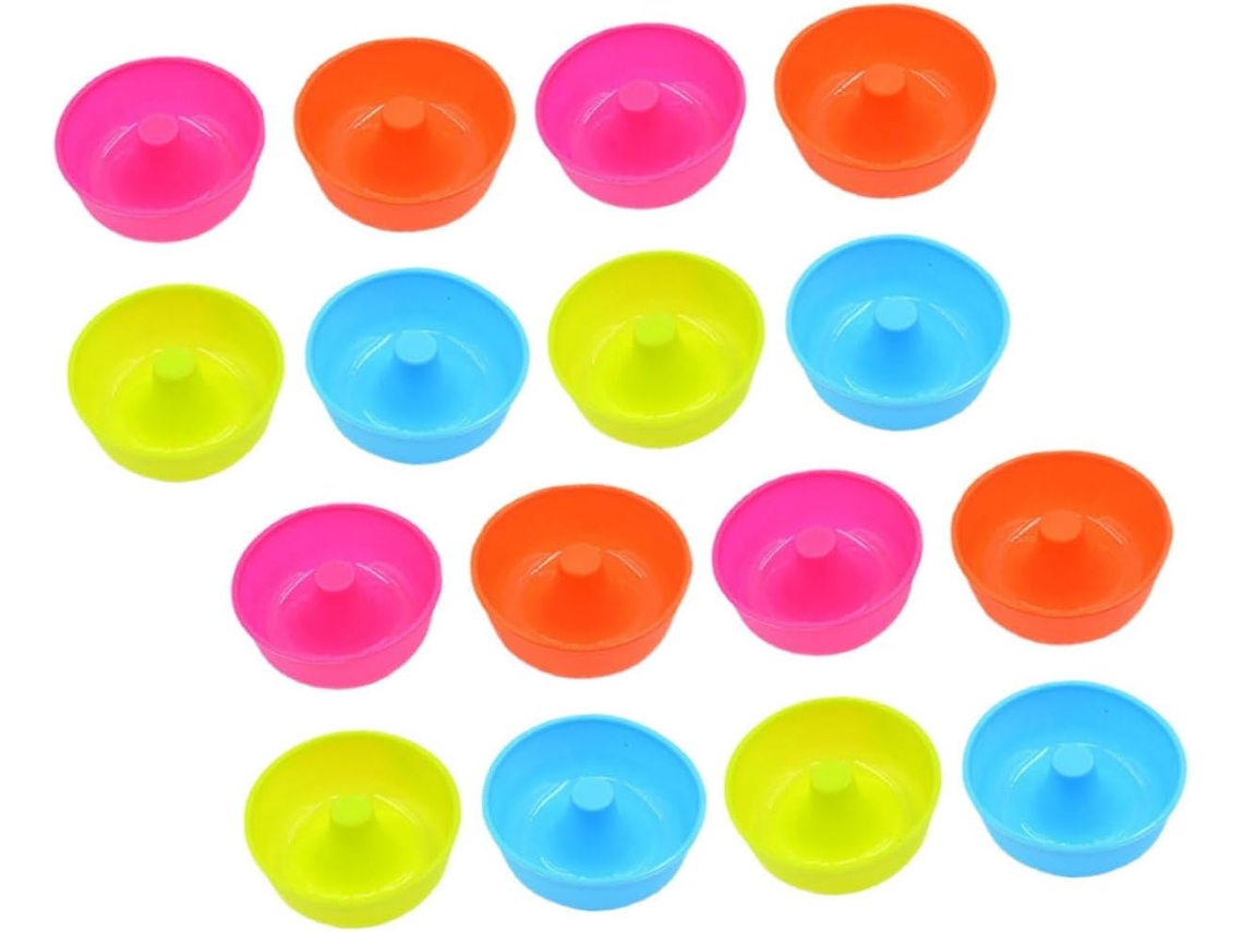 De 16 Formas De Silicone Para Bolos, Mini Donuts E Mousses, Acessórios De Confeitaria Rosa Gokoco