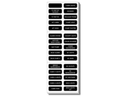 BLUE SEA Dc Panel Basic 120 Label Set