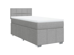 Box Spring Bed, Box Spring Beds Vidaxl Cinzeto Tecido (90  X  200  Cm)