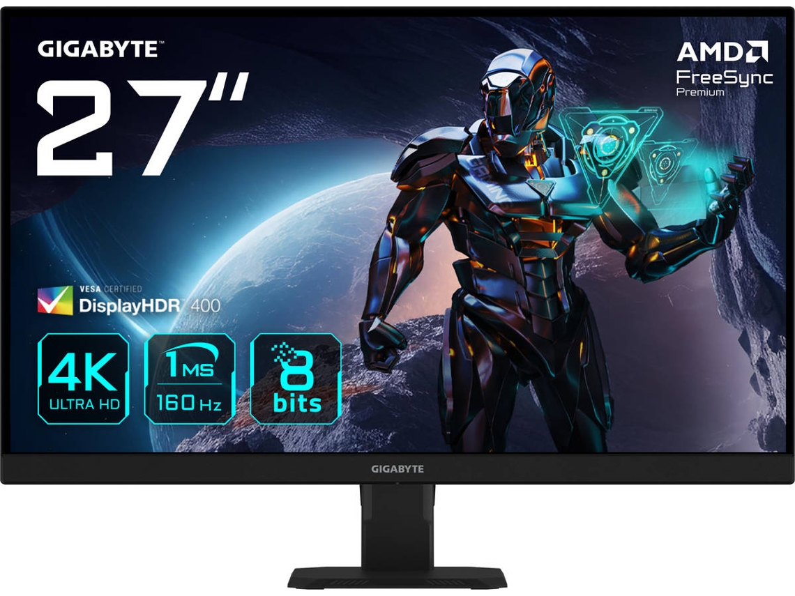 Monitor Gaming GIGABYTE GS27U (27'' - 4k Ultra HD - 160 Hz - 1 ms)
