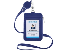 GIGIKILL Acompanhante Versátil Para Cartões Porta Crachás De Identificação Com Cordão Multiuso Resistente Ao Desgaste Janela Transparente Para Crachás De Ide