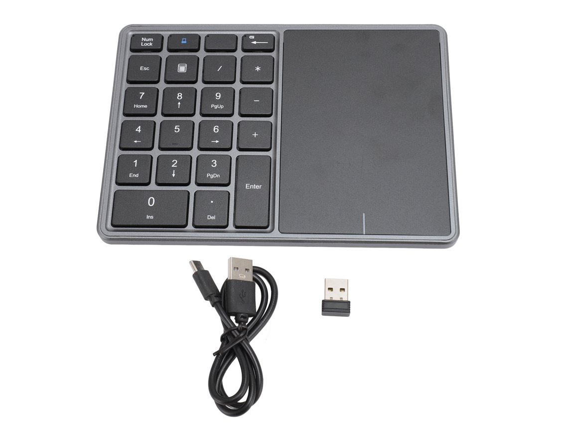 2026 teclado Numérico Sem Fio com Touchpad