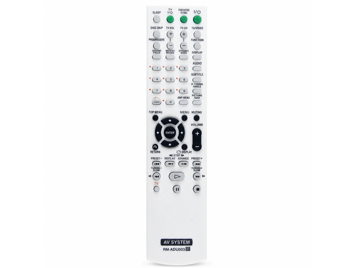 Comando De Substituição Compatível Com Sistema Av Sony Rm-adu003