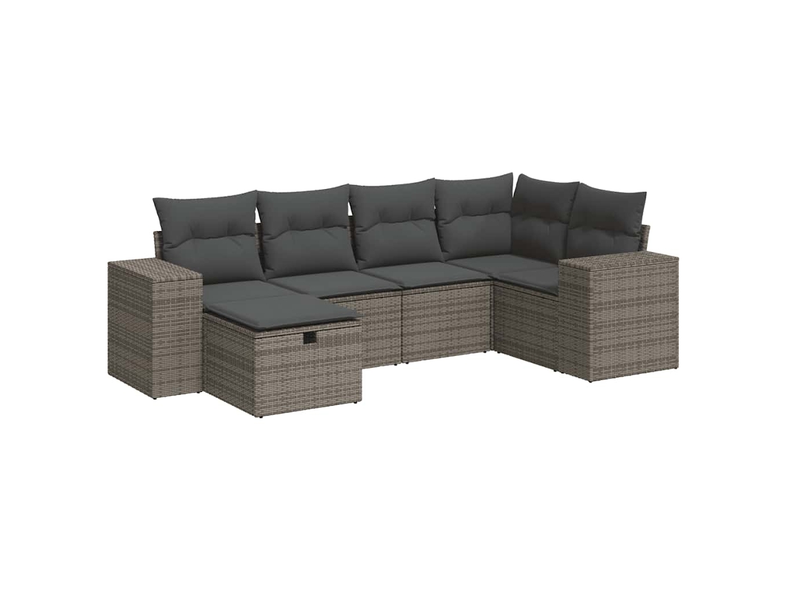 Garden Sofa Set, Garden Sofa Sets Vidaxl Cinzeto Rattan / Vime (n/a)