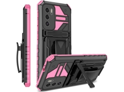 Capa Braçadeira Cintos Proteção Militar para Oppo Oppo A16 HONGWE. Anti-Choque Rosa