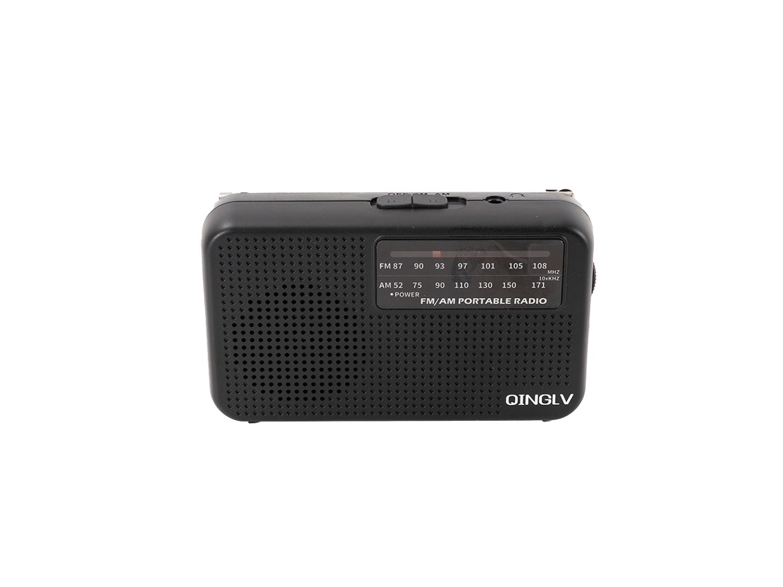Mini Rádio Fm/am de Banda Dupla MDUG (preto)