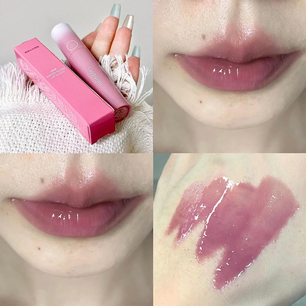 Gloss Labial Transparente Em Quatro Cores, Hidratante E Com Cor De Longa Duração.
