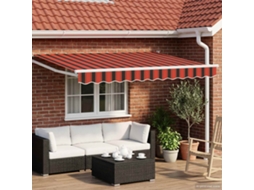 Vidaxl Toldo Retrátil Manual Com Leds 2,5 X 2 M
