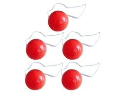 5pcs Nariz Vermelho De Plástico Allinless
