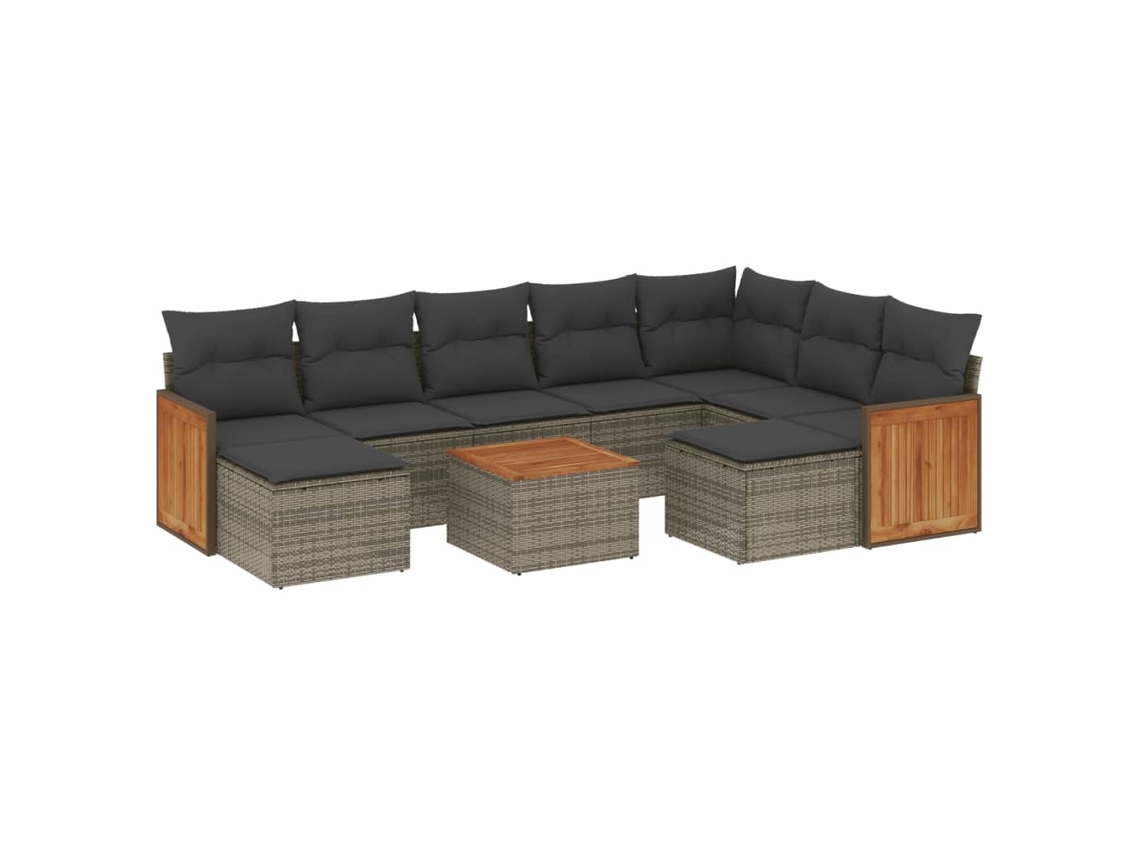 Garden Sofa Set, Garden Sofa Sets Vidaxl Cinzeto Rattan / Vime (n/a)