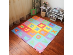 Tapete de Pular Chrui - Quebra-cabeça Infantil com Alfabeto de 26 Peças, 30 cm x 30 cm - Letras