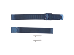 Pulseira de relógio de substituição flexível em malha de aço inoxidável azul, 0,79 polegadas.