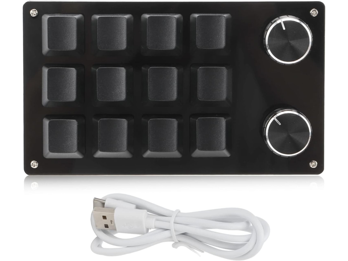 Mini Teclado Mecânico Multifuncional Programável de 12 Teclas com Macros SFUSHOS