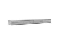 Gavetas de Cama com Gaveta Cinza Sonoma MAISON EXCLUSIVE 180x36.5x16.5 cm
