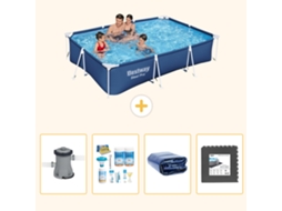 Bestway Piscina Bestway Steel Pro Retangular - 300x201x66 Cm - 5-peças S233