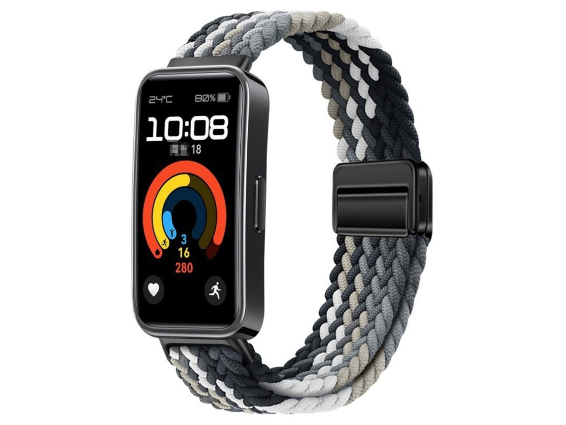 Pulseira Magnética De Nylon Compatível Com Huawei Band 8/9/10 Várias Inf