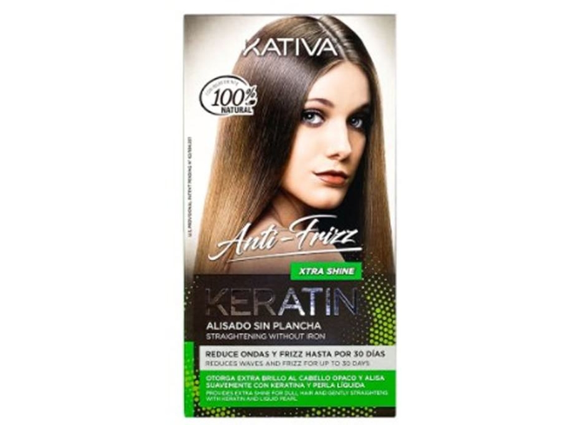 Caixa De Produtos Para Cabelo - Kativa - Alisado Sin Plancha Anti-encrespamiento Xtra Shine