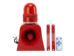 Laxiscreed Alarme Sonoro E Visual Com Controle Remoto Sem Fio Sf-502 Para Emergência