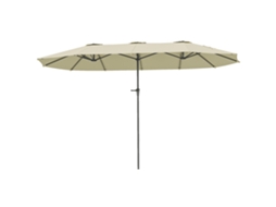 Guarda sol Retangular 4x2,2x2,3m, Duplo, com Manivela Creme