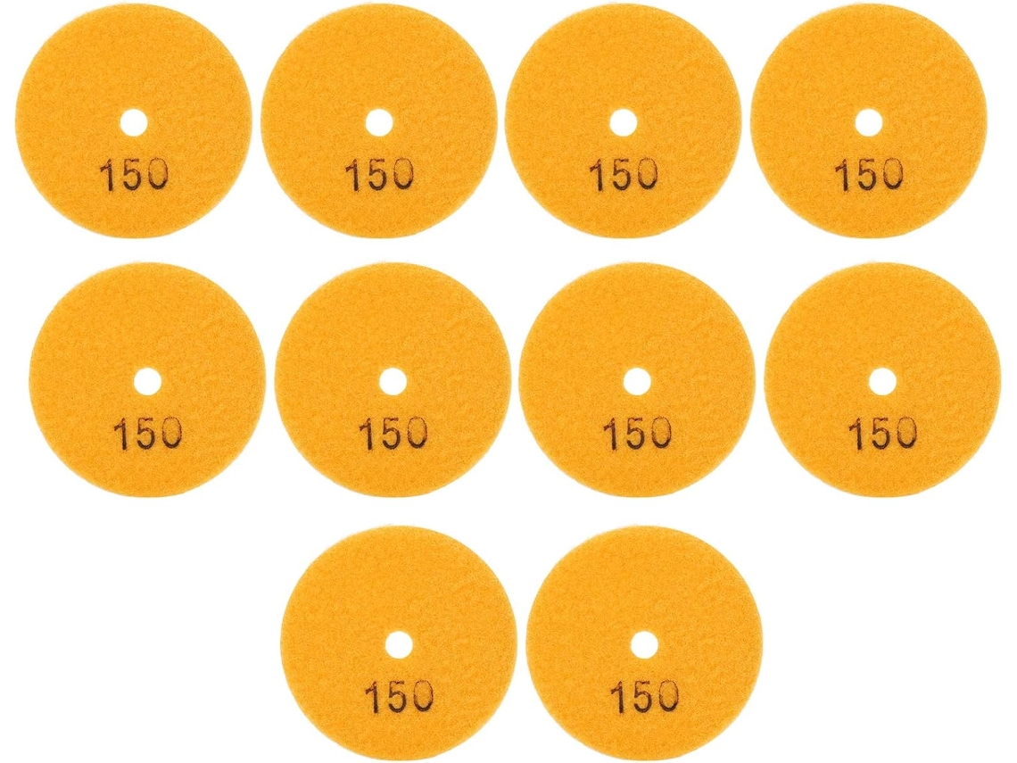 Discos De Lixa 10 X 3 Polegadas, Almofadas Polimento Diamantadas Para
