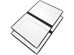 Capas De Cardápio Transparentes Em Pvc Supvox, 2 Unidades, Design Portátil E Fácil De Limpar, Cantos Arredondados Para