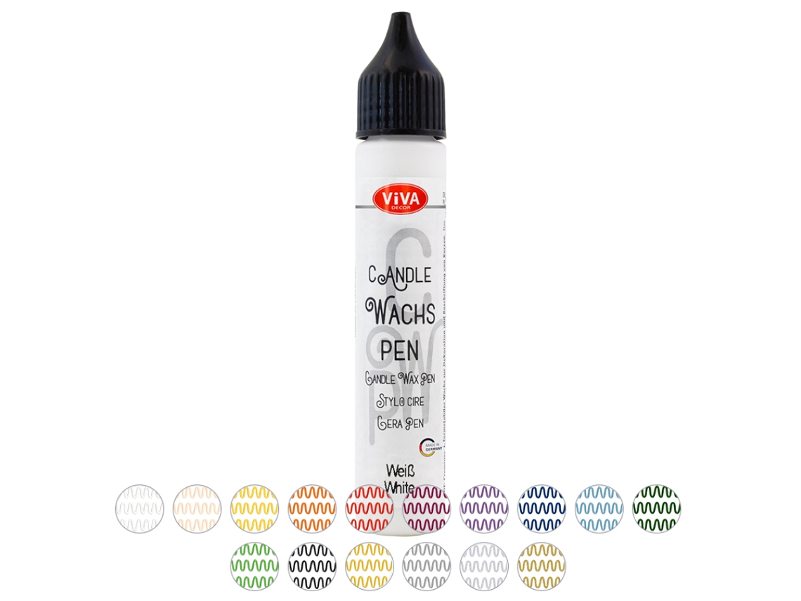 Caneta de Cera de Vela VIVA DECOR 28 Ml Azul