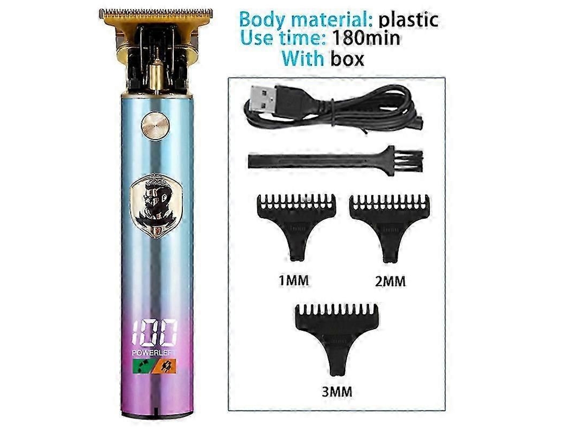Máquina De Cortar Cabelo Elétrica Profissional Recarregável T9, Modelo 2025/2023, Para Homens, Barbeador E Aparador De Barba. Compatível Com Usb.
