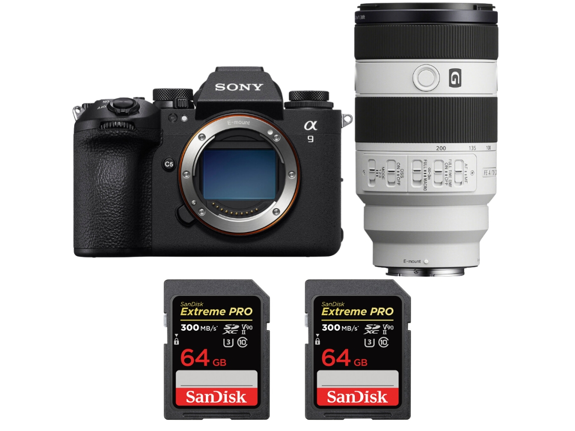 A9 Iii + Fe 70 200mm F/4 Macro G Oss Ii + 2 Sandisk 64gb Uhs ii 300mb/s + Ebook “20 Dicas para Fotos Que Impressionam” SONY