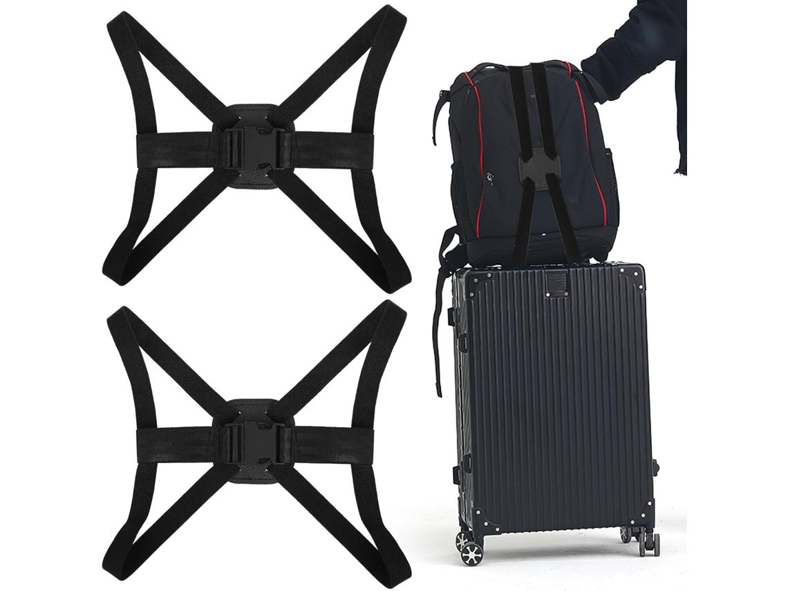 Conjunto De 2 Cintas Ajustáveis Poliamida Popetpop Para Organizar E Proteger Malas Viagem