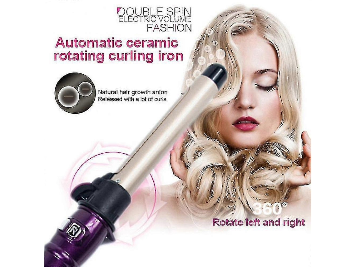 Modelador De Cabelo Elétrico Rotativo Automático Com Ondas Hengjian