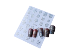 Adesivos De Nail Art De Natal Com Padrão De Fogos De Artifício, Decoração Autoadesiva Para Unhas, Acessórios Diy, Laser Prata Hengrongshen