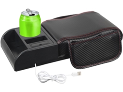 Apoio de braço para carro, com 2 bolsas de armazenamento, equipamento para interior de veículo, Picapes