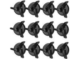 Conjunto De 15 Parafusos De Plástico Preto Para Viseira De Capacete De Motocicleta