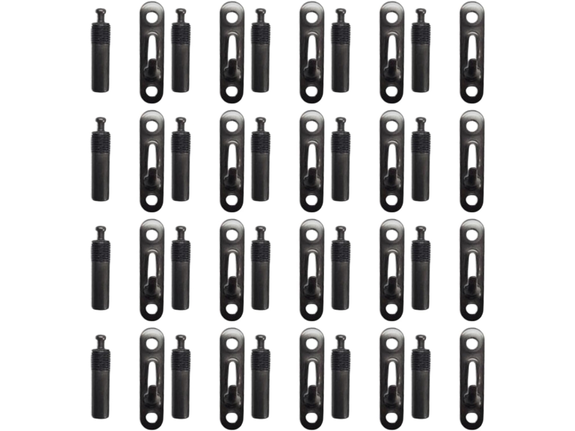 Conjunto De 20 Conectores Ocultos Para Prateleiras Móveis, Ideais Para Instalação Em Armários Conectores Frontais Falsos