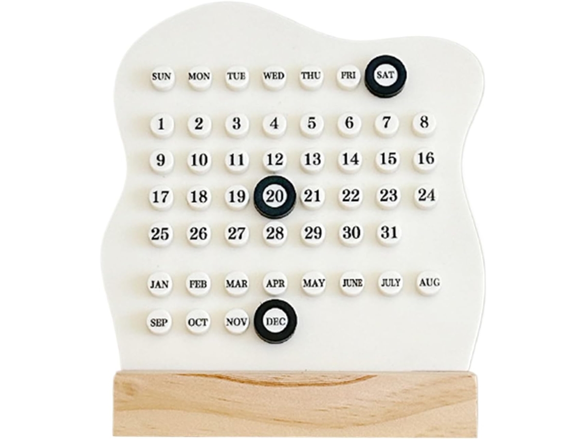 Calendário De Mesa, Decorativo Com Funções, Planejador Semanal