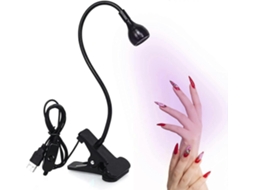 Lâmpada Uv para Secador de Unhas, Cura Gel Unhas 3w com Cabeça Ajustável, Cola Ultraviole Ta Profissional Mani GOKOCO