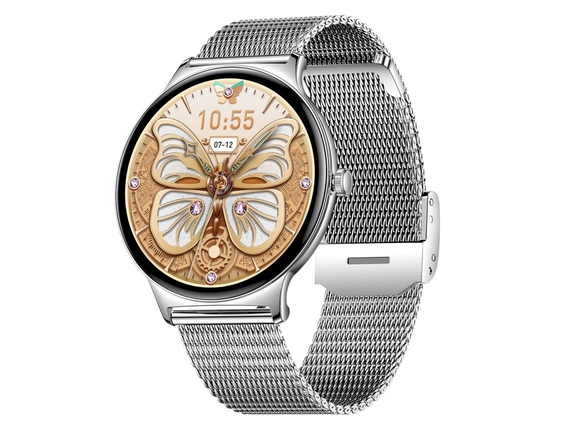 Smartwatch V89 1,43 Polegadas Amoled Saúde Feminina Bluetooth Chamadas Interface De Usuário Elegante (prata)