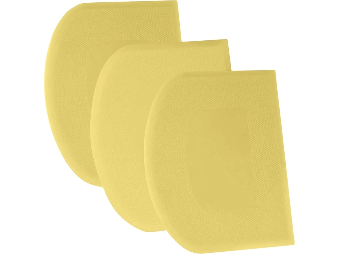 Elysve Raspador De Massa, Cortador De 3 Peças 4,7 X 3 Polegadas, Flexível, Antiderrapante, Para Confeitaria