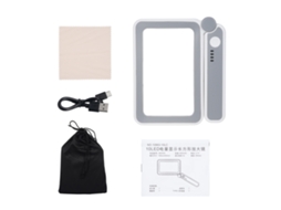 Lupa Led 4x com 3 Níveis de Brilho para Leitura, Presente Ideal para Idosos, Lupa Retangular Portátil