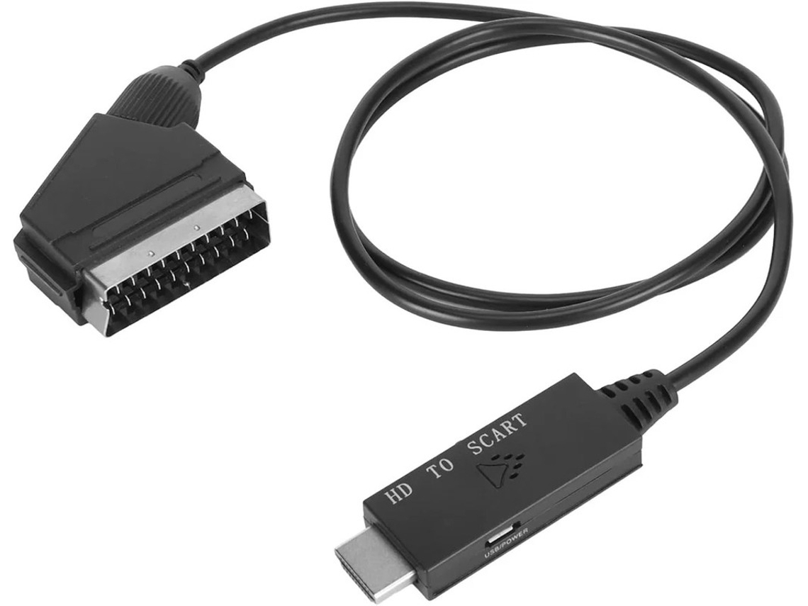 Adaptador Conversor Hdmi Para Euroconector Compatível Tv, Vhs, Vcr, Gravador De Dvd Bestvite