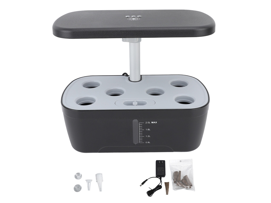 Sistema de Cultivo Hidropônico com 6 Pods e Luz de Crescimento para Jardim Interior | S/MARCA