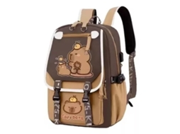 Mochila Feminina, Kawaii Para Meninas, 2024 Capivara