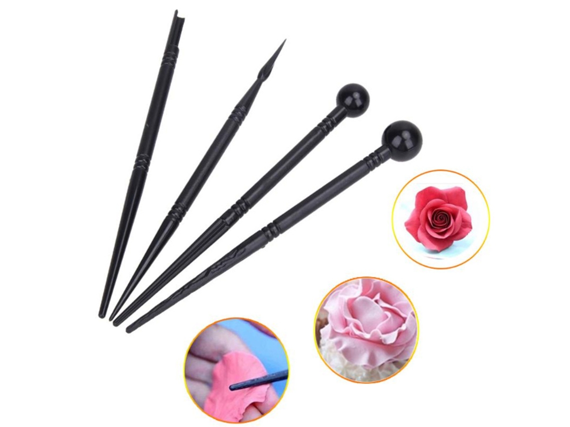 Kit Com 3 Peças De Ferramentas De Confeitaria E Modelagem, Canetas Para Modelagem Em Argila Macia, Canetas Para Escultura E Decoração De Bolos