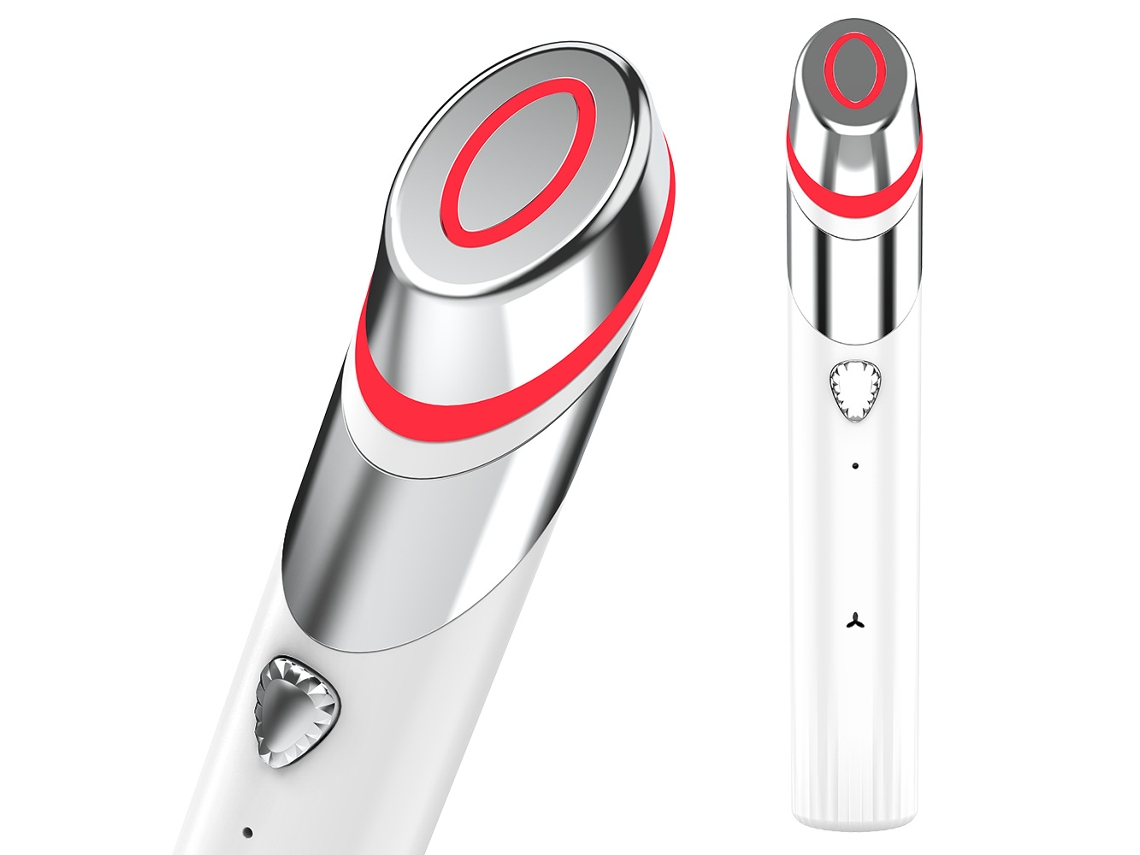 aparelho de Beleza Minimizar Poros,aparelho de Beleza Ems para Rejuvenescimento da Pele com Microcorrente, Importado,luz Azul, 5 Níveis MDUG (branco)