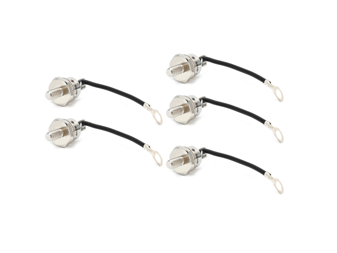 5 módulos espiral de latão diodo retificador para fonte de alimentação, conversor, controle, 40HF-120 | S/MARCA
