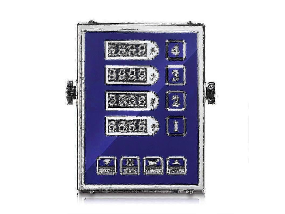4 Canais Cozinha Timer, Alarme Forte, Aço Inox, À Prova D'água